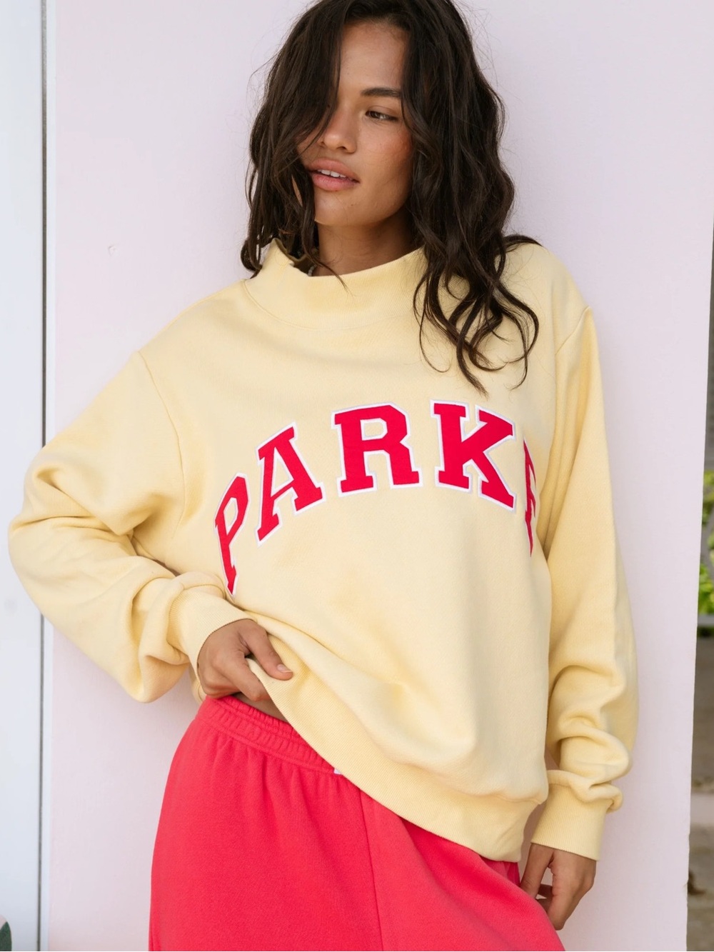 New Parke Varsity Mockneck Summerland Lemonade